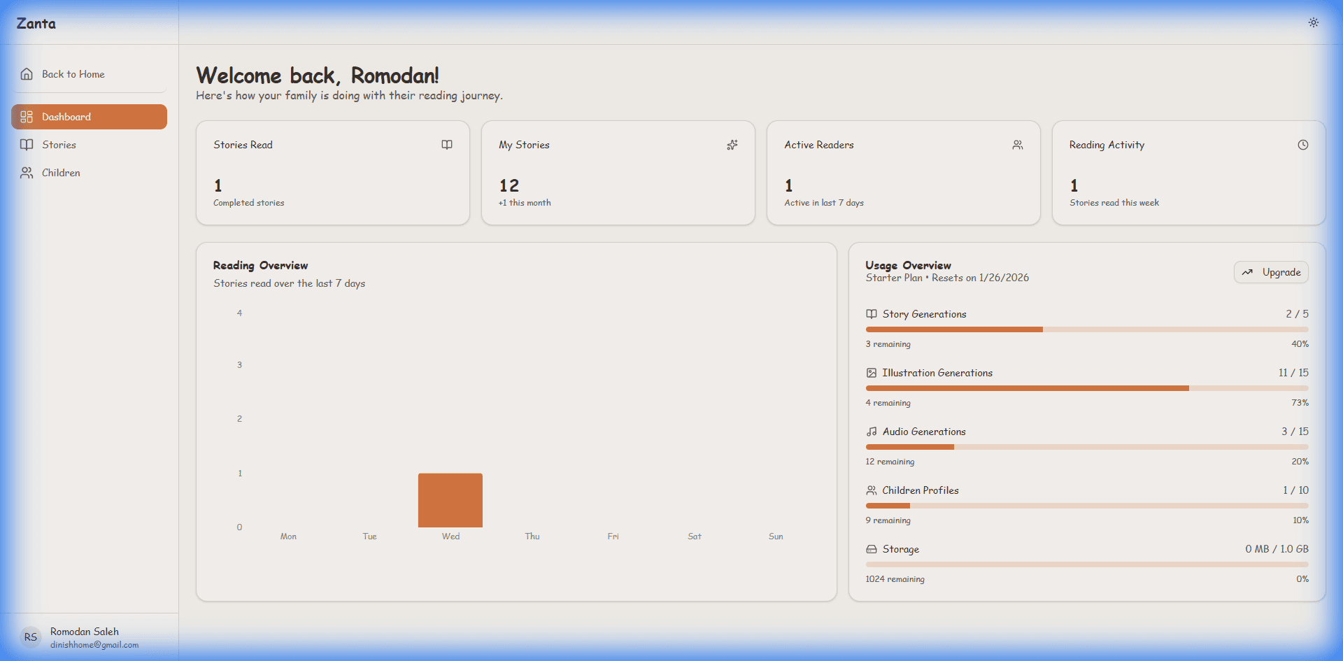 Parent Dashboard